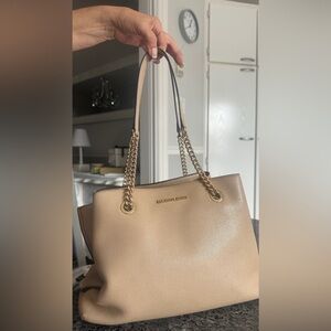 Beige leather Michael KORS bag